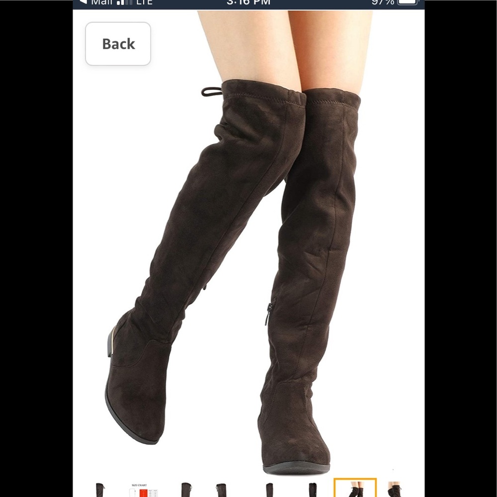 Dream pair Brand new brown suede over the knee boots